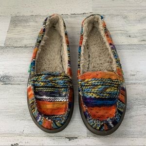 Sanuk Colorful Sidewalk Surfer Shoes Women’s Size 7